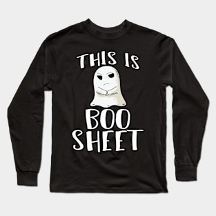 This Is Boo Sheet - Halloween Boo Boo Sheet Ghost Costume Long Sleeve T-Shirt